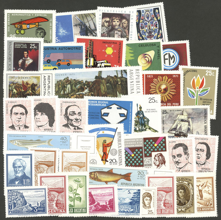Lot 1081 - Argentina general issues -  Guillermo Jalil - Philatino Auction # 2511 ARGENTINA: 