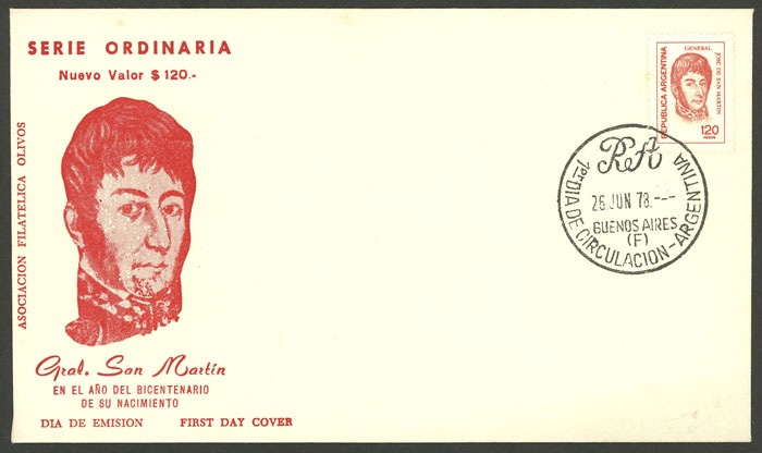 Lot 1188 - Argentina general issues -  Guillermo Jalil - Philatino Auction # 2511 ARGENTINA: 