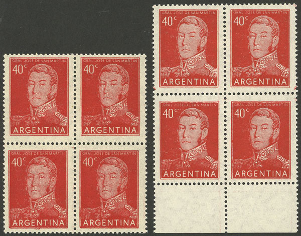 Lot 792 - Argentina general issues -  Guillermo Jalil - Philatino Auction # 2511 ARGENTINA: 