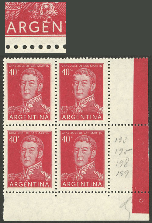 Lot 795 - Argentina general issues -  Guillermo Jalil - Philatino Auction # 2511 ARGENTINA: 