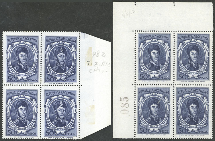 Lot 1037 - Argentina general issues - Guillermo Jalil - Philatino Auction # 2511 ARGENTINA: Lot 1037 - Argentina general issues - Guillermo Jalil - Philatino Auction # 2511 ARGENTINA: