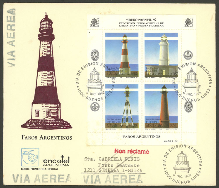 Lot 1588 - Argentina postal history - Guillermo Jalil - Philatino Auction # 2511 ARGENTINA: Lot 1588 - Argentina postal history - Guillermo Jalil - Philatino Auction # 2511 ARGENTINA: