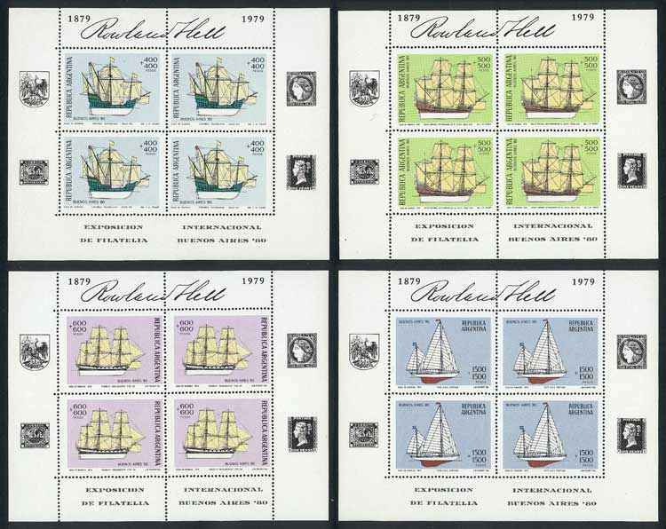 Lot 1423 - Argentina souvenir sheets -  Guillermo Jalil - Philatino Auction # 2511 ARGENTINA: 