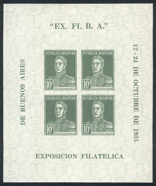 Lot 1422 - Argentina souvenir sheets -  Guillermo Jalil - Philatino Auction # 2511 ARGENTINA: 