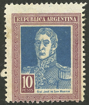 Lot 509 - Argentina general issues -  Guillermo Jalil - Philatino Auction # 2511 ARGENTINA: 