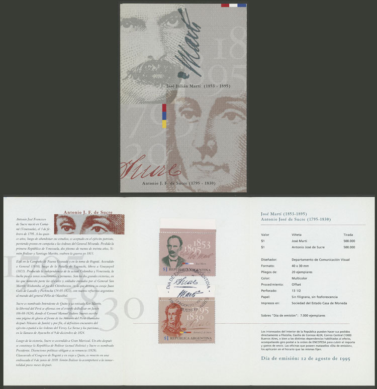 Lot 1285 - Argentina general issues - Guillermo Jalil - Philatino Auction # 2511 ARGENTINA: Lot 1285 - Argentina general issues - Guillermo Jalil - Philatino Auction # 2511 ARGENTINA: