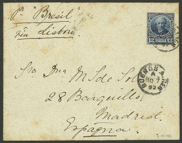 Lot 1511 - Argentina postal history -  Guillermo Jalil - Philatino Auction # 2511 ARGENTINA: 