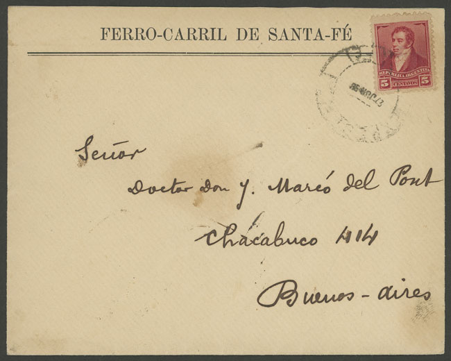 Lot 1514 - Argentina postal history -  Guillermo Jalil - Philatino Auction # 2511 ARGENTINA: 