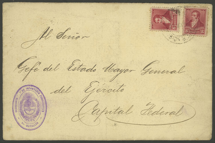 Lot 1513 - Argentina postal history -  Guillermo Jalil - Philatino Auction # 2511 ARGENTINA: 