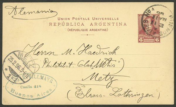 Lot 1512 - Argentina postal history -  Guillermo Jalil - Philatino Auction # 2511 ARGENTINA: 