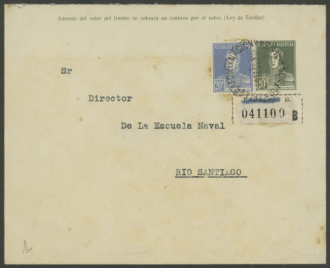 Lot 1536 - Argentina postal history -  Guillermo Jalil - Philatino Auction # 2511 ARGENTINA: 