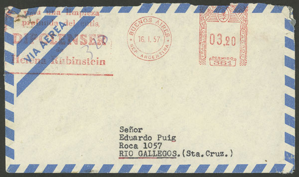 Lot 1560 - Argentina postal history - Guillermo Jalil - Philatino Auction # 2511 ARGENTINA: Lot 1560 - Argentina postal history - Guillermo Jalil - Philatino Auction # 2511 ARGENTINA: