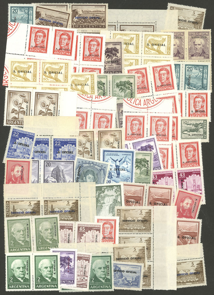Lot 1487 - Argentina official stamps - Guillermo Jalil - Philatino Auction # 2511 ARGENTINA: Lot 1487 - Argentina official stamps - Guillermo Jalil - Philatino Auction # 2511 ARGENTINA: