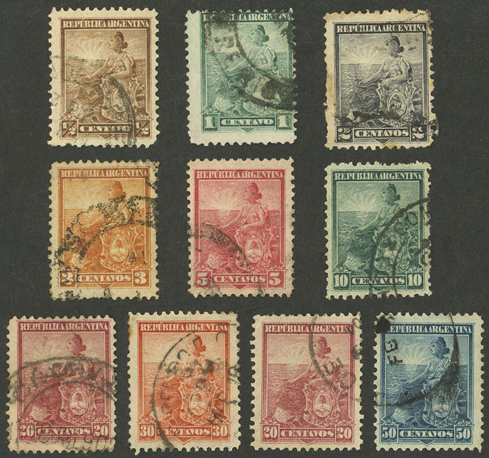 Lot 414 - Argentina general issues -  Guillermo Jalil - Philatino Auction # 2511 ARGENTINA: 