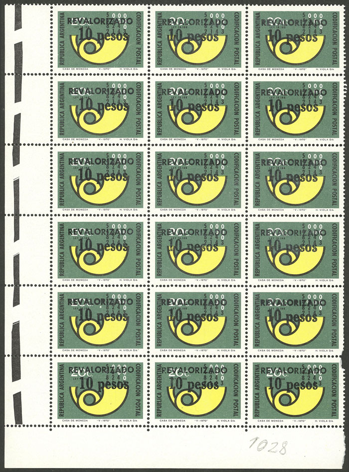 Lot 1140 - Argentina general issues - Guillermo Jalil - Philatino Auction # 2511 ARGENTINA: Lot 1140 - Argentina general issues - Guillermo Jalil - Philatino Auction # 2511 ARGENTINA: