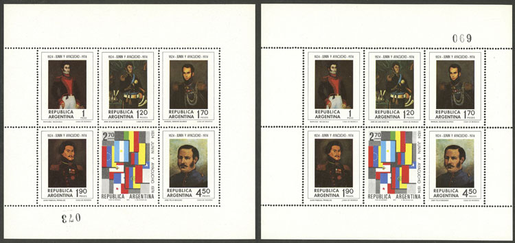 Lot 1392 - Argentina souvenir sheets - Guillermo Jalil - Philatino Auction # 2511 ARGENTINA: Lot 1392 - Argentina souvenir sheets - Guillermo Jalil - Philatino Auction # 2511 ARGENTINA: