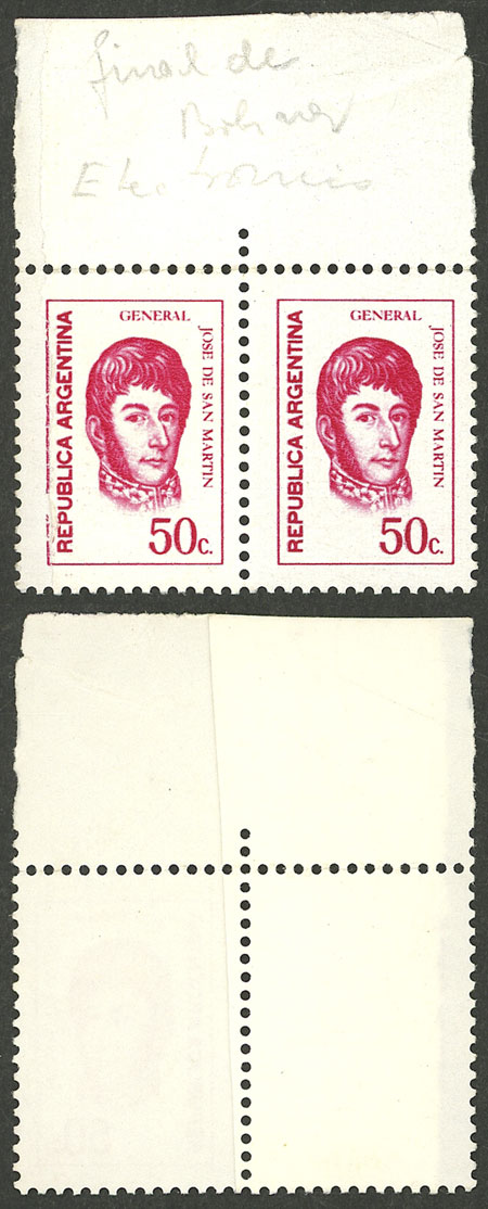 Lot 1100 - Argentina general issues -  Guillermo Jalil - Philatino Auction # 2511 ARGENTINA: 