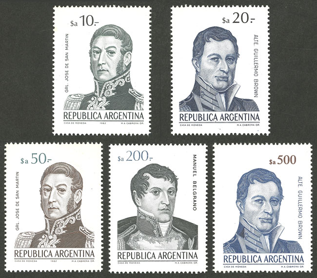 Lot 1248 - Argentina general issues - Guillermo Jalil - Philatino Auction # 2511 ARGENTINA: Lot 1248 - Argentina general issues - Guillermo Jalil - Philatino Auction # 2511 ARGENTINA:
