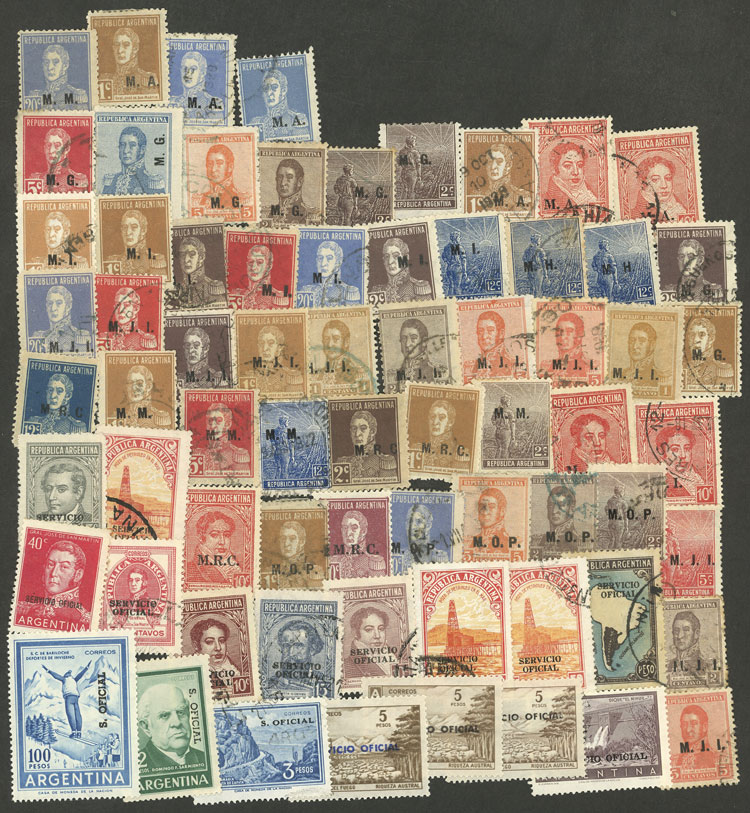 Lot 1488 - Argentina official stamps - Guillermo Jalil - Philatino Auction # 2511 ARGENTINA: Lot 1488 - Argentina official stamps - Guillermo Jalil - Philatino Auction # 2511 ARGENTINA: