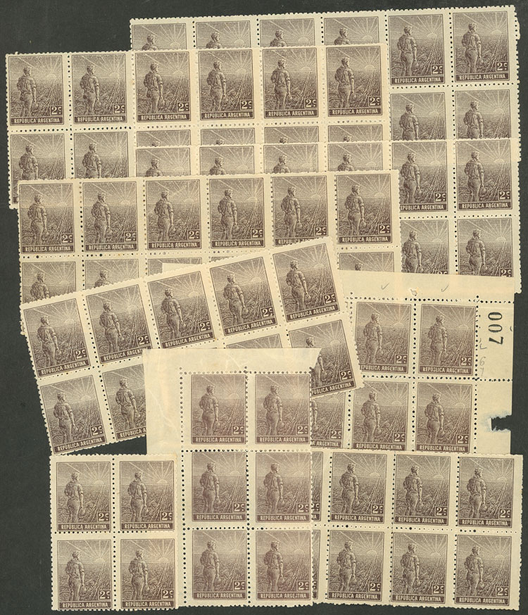 Lot 447 - Argentina general issues -  Guillermo Jalil - Philatino Auction # 2511 ARGENTINA: 