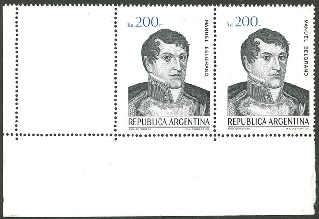 Lot 1251 - Argentina general issues - Guillermo Jalil - Philatino Auction # 2511 ARGENTINA: Lot 1251 - Argentina general issues - Guillermo Jalil - Philatino Auction # 2511 ARGENTINA: