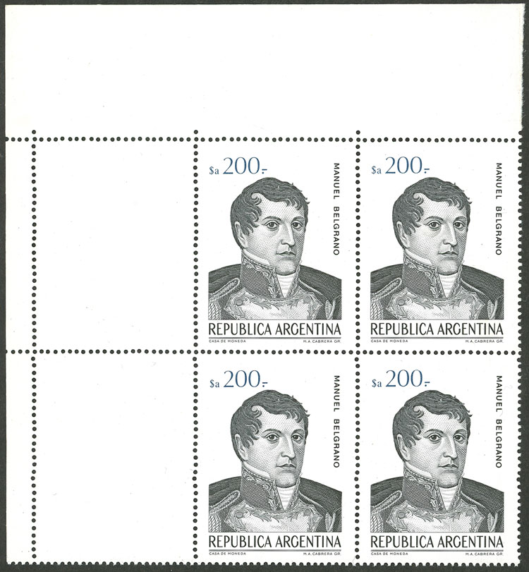 Lot 1249 - Argentina general issues - Guillermo Jalil - Philatino Auction # 2511 ARGENTINA: Lot 1249 - Argentina general issues - Guillermo Jalil - Philatino Auction # 2511 ARGENTINA: