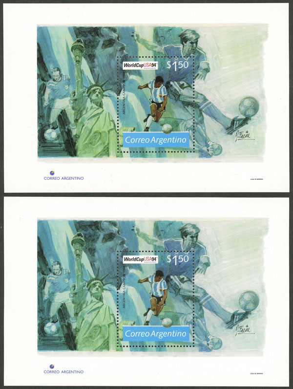 Lot 1402 - Argentina souvenir sheets -  Guillermo Jalil - Philatino Auction # 2511 ARGENTINA: 