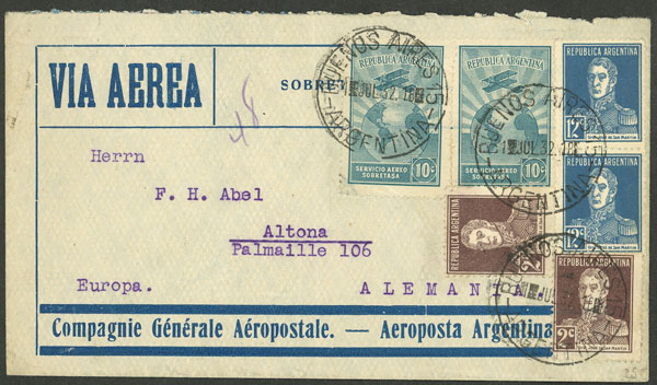 Lot 1528 - Argentina postal history -  Guillermo Jalil - Philatino Auction # 2511 ARGENTINA: 
