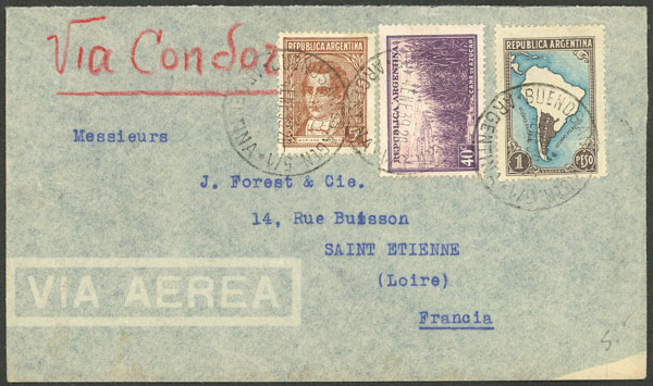 Lot 1539 - Argentina postal history -  Guillermo Jalil - Philatino Auction # 2511 ARGENTINA: 