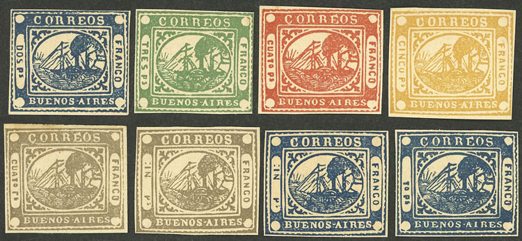 Lot 26 - Argentina barquitos - Guillermo Jalil - Philatino Auction # 2511 ARGENTINA: Lot 26 - Argentina barquitos - Guillermo Jalil - Philatino Auction # 2511 ARGENTINA: