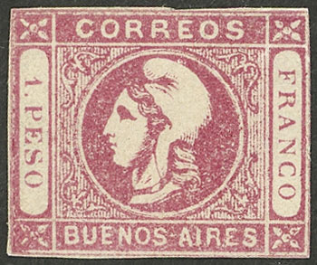 Lot 34 - Argentina cabecitas - Guillermo Jalil - Philatino Auction # 2511 ARGENTINA: Lot 34 - Argentina cabecitas - Guillermo Jalil - Philatino Auction # 2511 ARGENTINA: