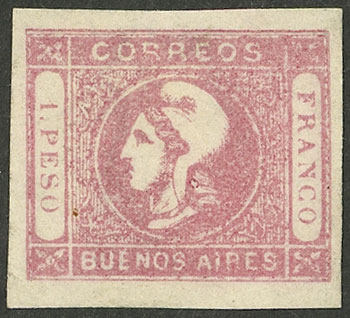 Lot 33 - Argentina cabecitas - Guillermo Jalil - Philatino Auction # 2511 ARGENTINA: Lot 33 - Argentina cabecitas - Guillermo Jalil - Philatino Auction # 2511 ARGENTINA: