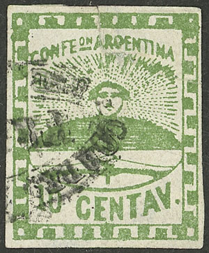 Lot 55 - Argentina confederation - Guillermo Jalil - Philatino Auction # 2511 ARGENTINA: Lot 55 - Argentina confederation - Guillermo Jalil - Philatino Auction # 2511 ARGENTINA: