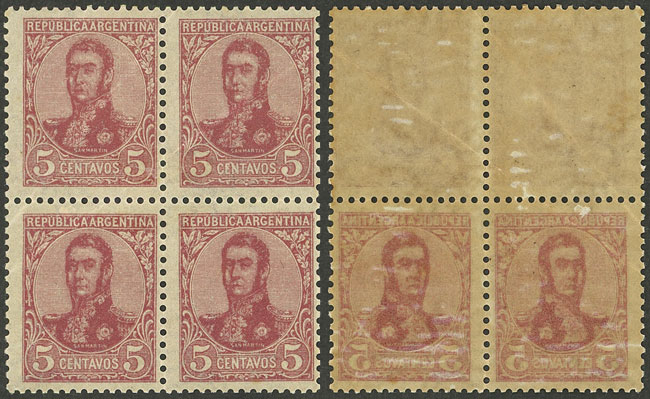 Lot 418 - Argentina general issues -  Guillermo Jalil - Philatino Auction # 2511 ARGENTINA: 