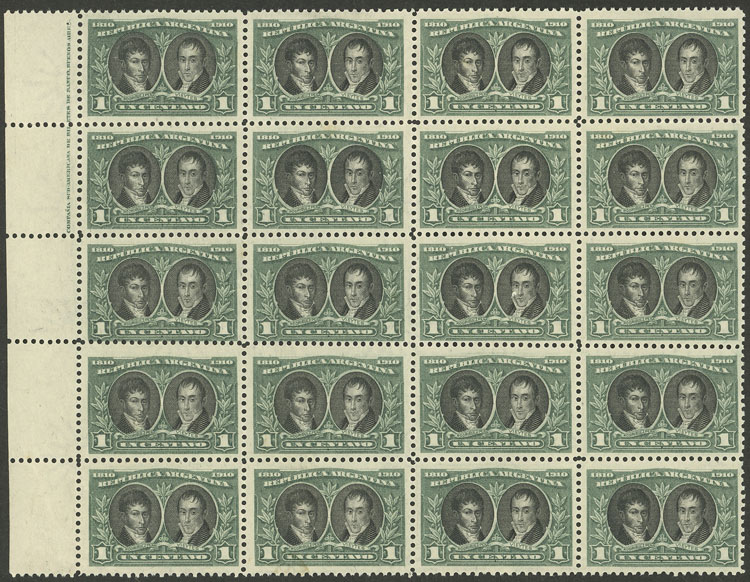 Lot 424 - Argentina general issues -  Guillermo Jalil - Philatino Auction # 2511 ARGENTINA: 