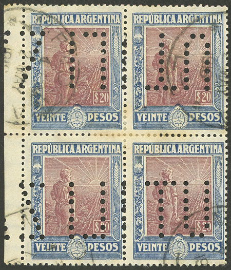 Lot 454 - Argentina general issues - Guillermo Jalil - Philatino Auction # 2511 ARGENTINA: Lot 454 - Argentina general issues - Guillermo Jalil - Philatino Auction # 2511 ARGENTINA: