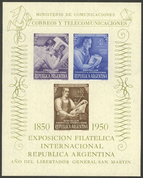 Lot 1381 - Argentina souvenir sheets - Guillermo Jalil - Philatino Auction # 2511 ARGENTINA: Lot 1381 - Argentina souvenir sheets - Guillermo Jalil - Philatino Auction # 2511 ARGENTINA: