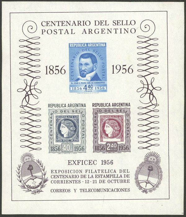 Lot 1382 - Argentina souvenir sheets - Guillermo Jalil - Philatino Auction # 2511 ARGENTINA: Lot 1382 - Argentina souvenir sheets - Guillermo Jalil - Philatino Auction # 2511 ARGENTINA: