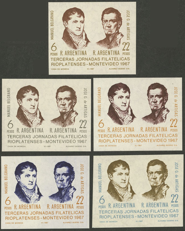 Lot 1390 - Argentina souvenir sheets - Guillermo Jalil - Philatino Auction # 2511 ARGENTINA: Lot 1390 - Argentina souvenir sheets - Guillermo Jalil - Philatino Auction # 2511 ARGENTINA: