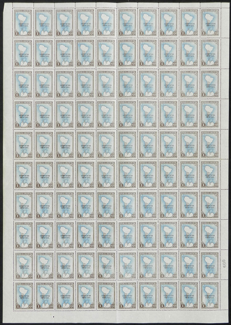 Lot 1456 - Argentina official stamps -  Guillermo Jalil - Philatino Auction # 2511 ARGENTINA: 