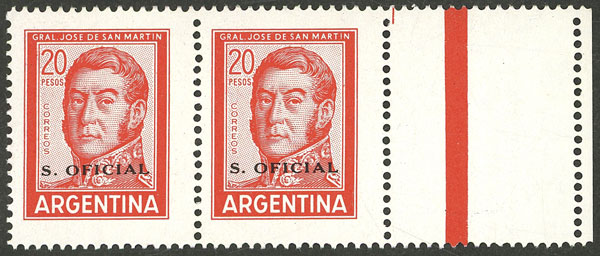 Lot 1474 - Argentina official stamps -  Guillermo Jalil - Philatino Auction # 2511 ARGENTINA: 