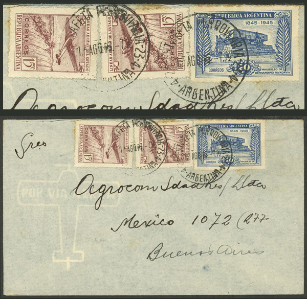 Lot 1552 - Argentina postal history - Guillermo Jalil - Philatino Auction # 2511 ARGENTINA: Lot 1552 - Argentina postal history - Guillermo Jalil - Philatino Auction # 2511 ARGENTINA: