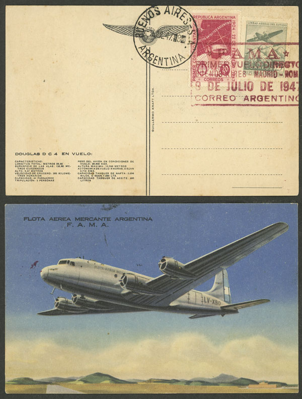 Lot 1550 - Argentina postal history -  Guillermo Jalil - Philatino Auction # 2511 ARGENTINA: 