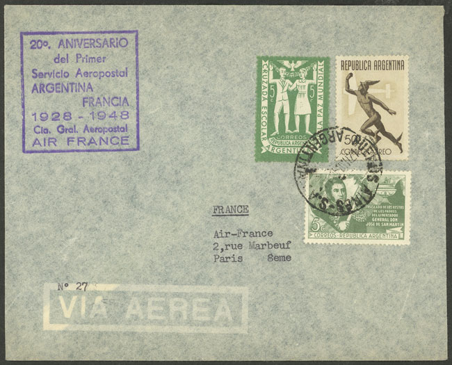 Lot 1551 - Argentina postal history - Guillermo Jalil - Philatino Auction # 2511 ARGENTINA: Lot 1551 - Argentina postal history - Guillermo Jalil - Philatino Auction # 2511 ARGENTINA: