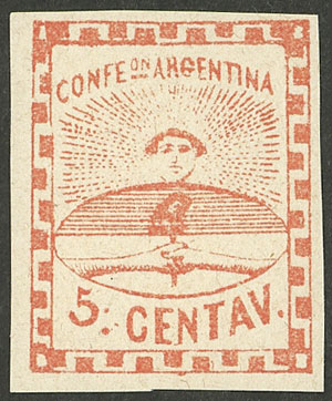 Lot 52 - Argentina confederation - Guillermo Jalil - Philatino Auction # 2511 ARGENTINA: Lot 52 - Argentina confederation - Guillermo Jalil - Philatino Auction # 2511 ARGENTINA:
