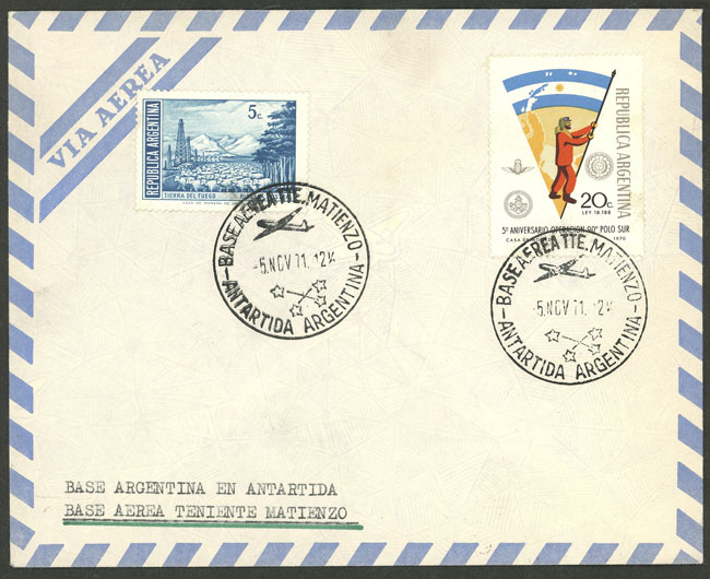 Lot 7 - argentina antarctica postal history -  Guillermo Jalil - Philatino Auction # 2511 ARGENTINA: 