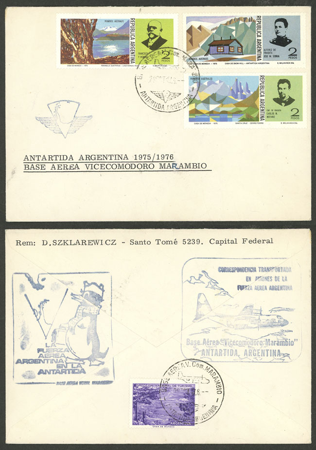 Lot 9 - argentina antarctica postal history -  Guillermo Jalil - Philatino Auction # 2511 ARGENTINA: 