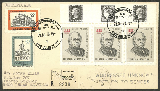 Lot 1576 - Argentina postal history - Guillermo Jalil - Philatino Auction # 2511 ARGENTINA: Lot 1576 - Argentina postal history - Guillermo Jalil - Philatino Auction # 2511 ARGENTINA: