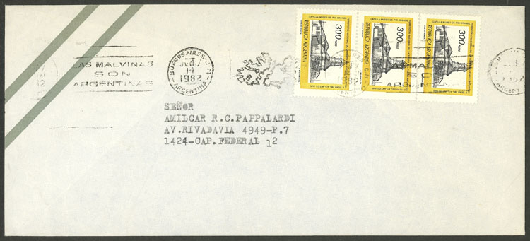 Lot 11 - argentine antarctica postal history -  Guillermo Jalil - Philatino Auction # 2511 ARGENTINA: 