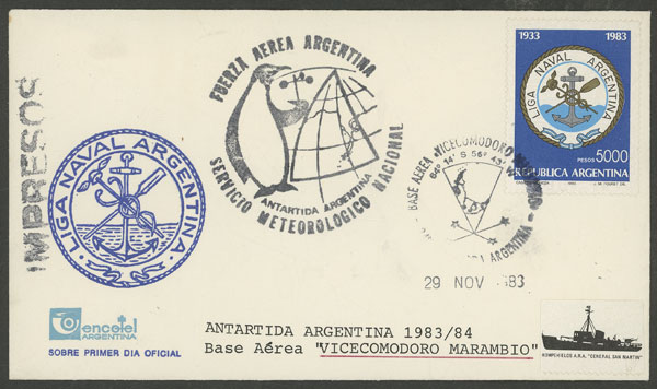 Lot 19 - argentine antarctica postal history -  Guillermo Jalil - Philatino Auction # 2511 ARGENTINA: 